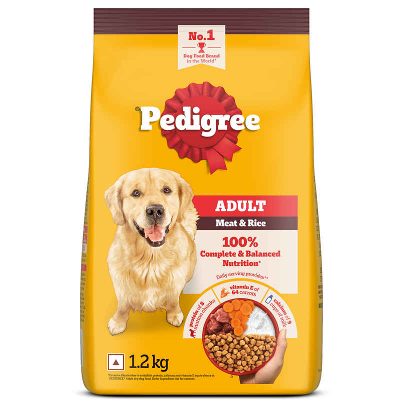 Pedigree Adult Meat & Rice Dry Dog Food