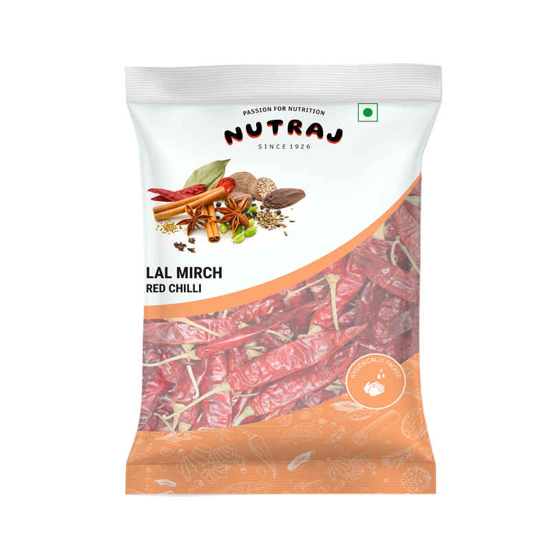 Nutraj Red Chili with Stem | Lal Mirch Nutraj Red Chili with Stem | Lal Mirch
