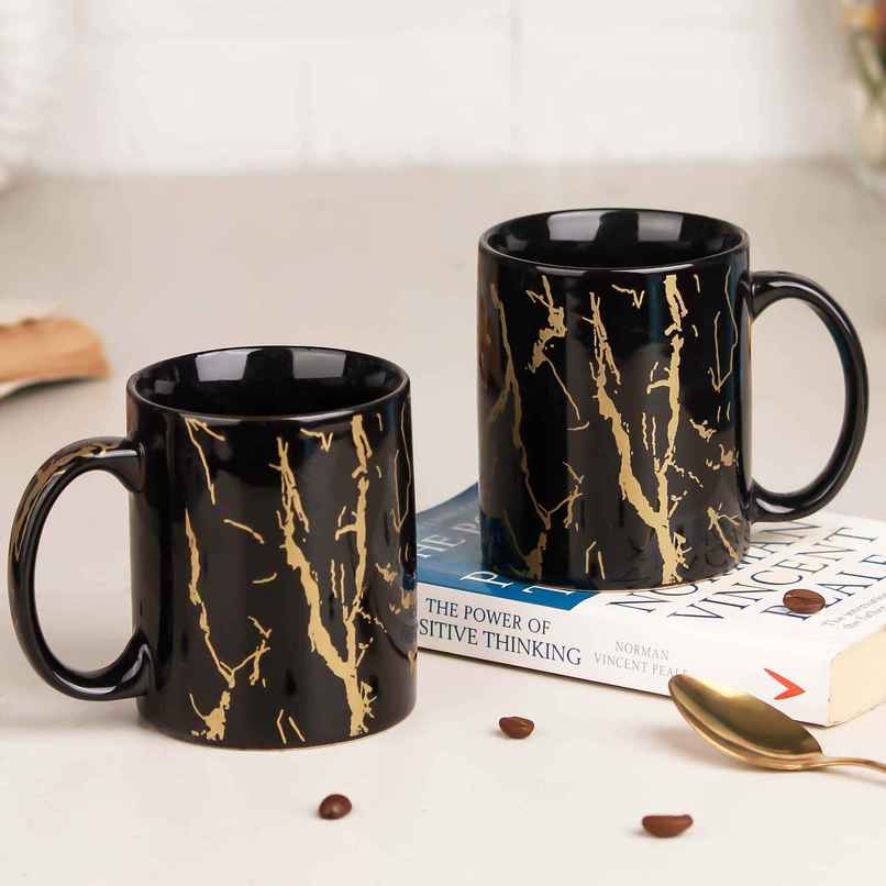 The Earth Store Black Copper Ceramic Coffee Mug | 370 ml | Tea/ Milk Mugs The Earth Store Black Copper Ceramic Coffee Mug | 370 ml | Tea/ Milk Mugs