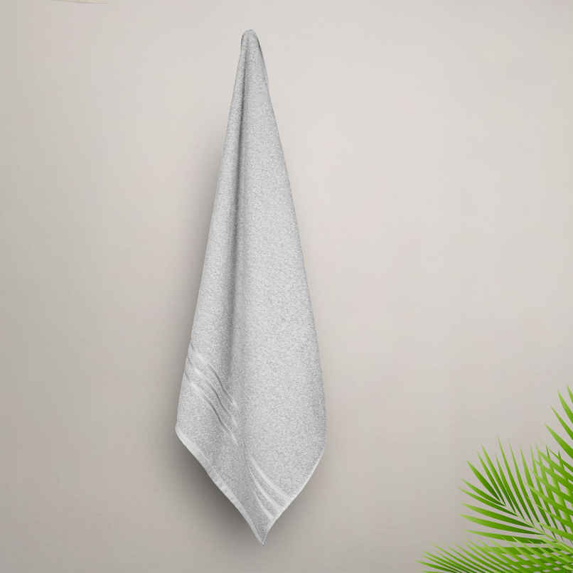Mytrident Cotton Bath Towel | 400 GSM | Towels for Bath - Ice Grey