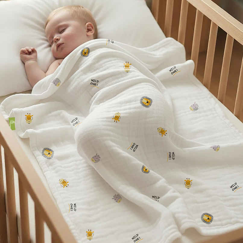 R for Rabbit Softkins Muslin Baby Blanket With 6 Layers R for Rabbit Softkins Muslin Baby Blanket With 6 Layers