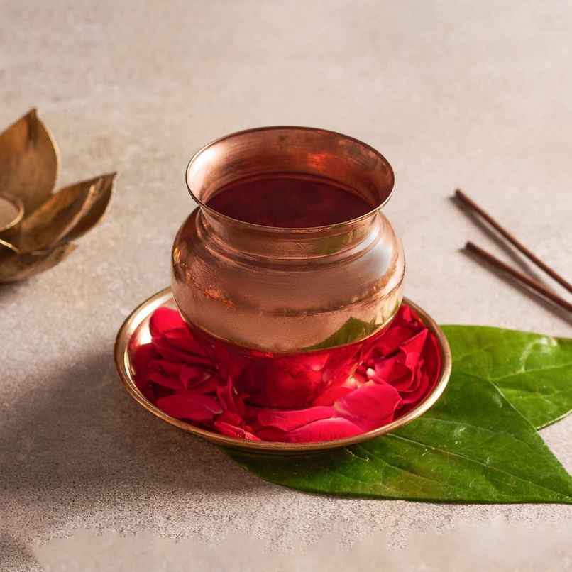 Copper Kalash for Pooja | 300 ml | Svasti