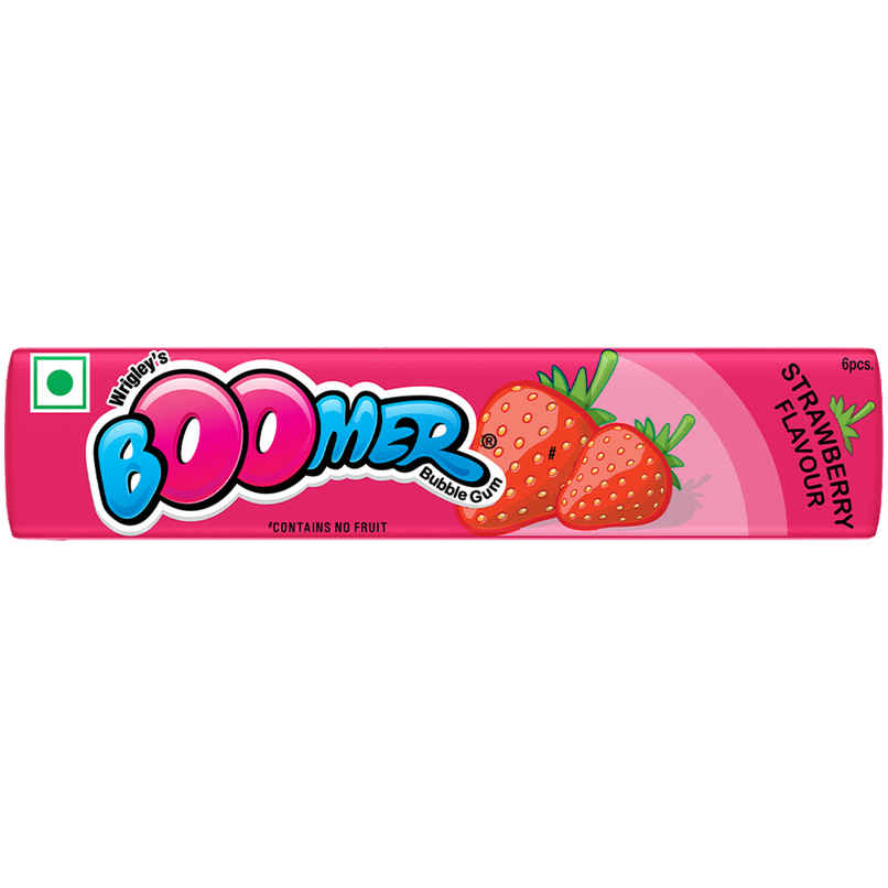 Boomer Strawberry Flavoured Chewing Gum
