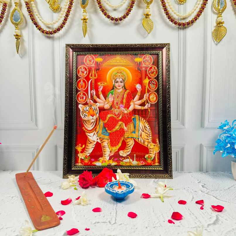 Durga Photo Frame | Mangal Bhawan Durga Photo Frame | Mangal Bhawan