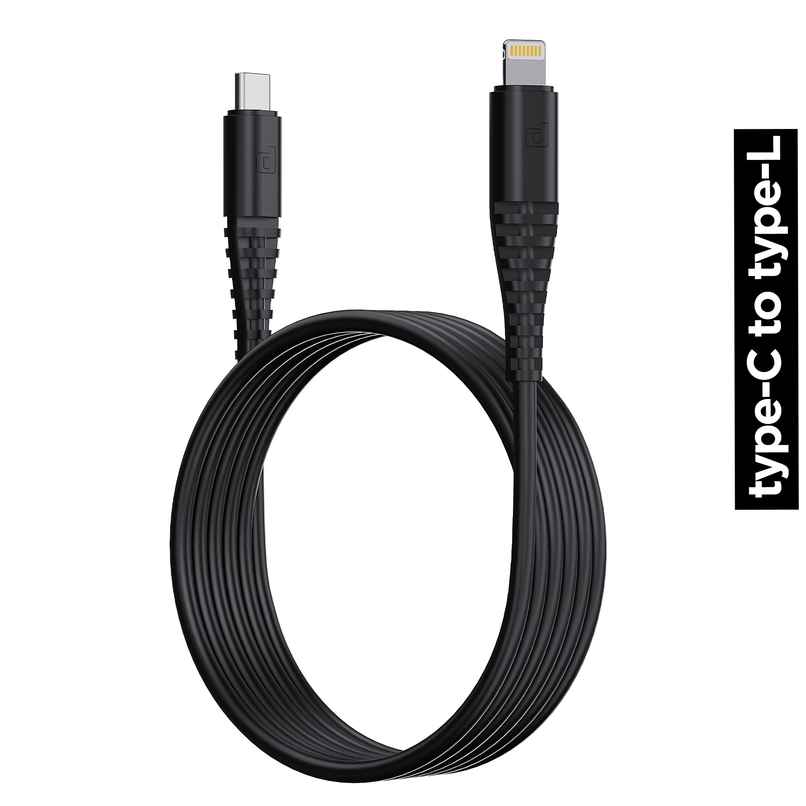 Dubstep Blaze Stellar 22.5W Type-C to Lightning 1m Fast Charging Data Cable | Black