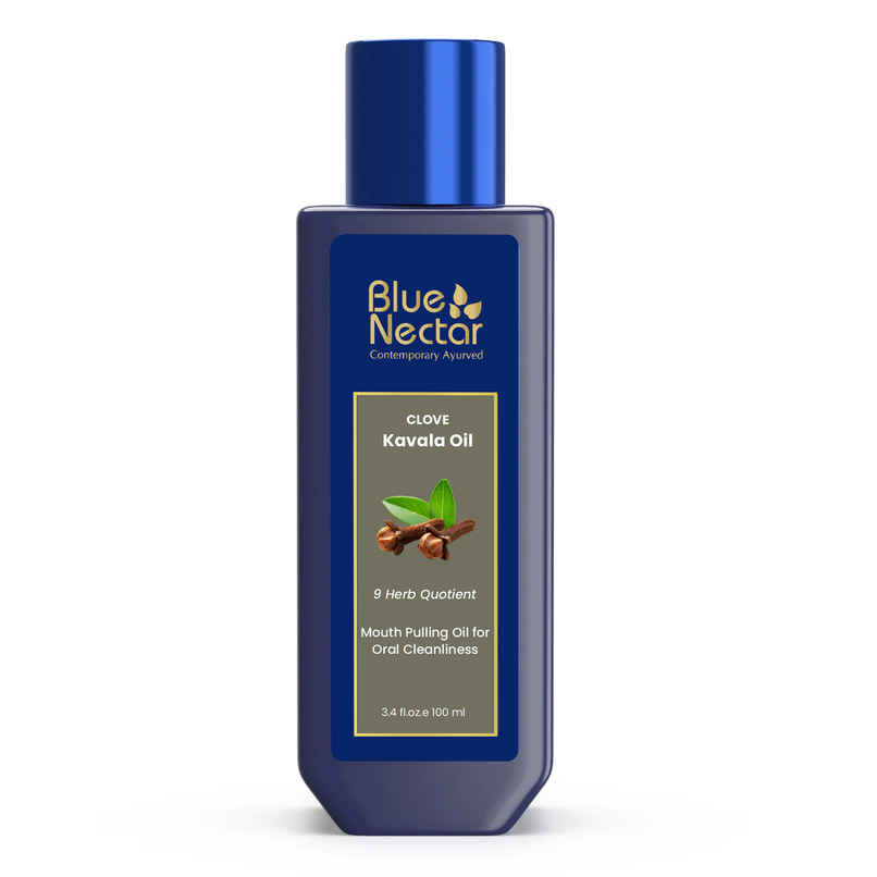 Blue Nectar Clove Mouth Pulling Oil | Ayurvedic Mouthwash with Coconut For Fresh Breath Blue Nectar Clove Mouth Pulling Oil | Ayurvedic Mouthwash with Coconut For Fresh Breath
