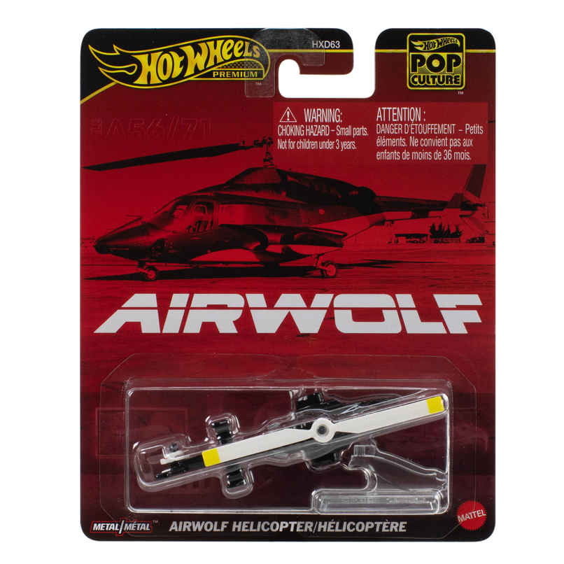 Hot Wheels Airwolf Helicopter 21A 164 Scale Die Cast Replica from Popular Movie