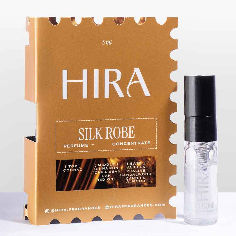 HIRA Silk Robe Eau De Parfum Mini for Women with Cognac & Vanilla Notes HIRA Silk Robe Eau De Parfum Mini for Women with Cognac & Vanilla Notes
