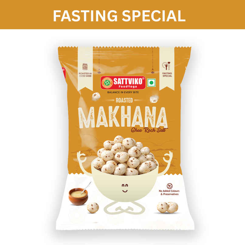 Sattviko Ghee Rock Salt Makhana | Fasting Special
