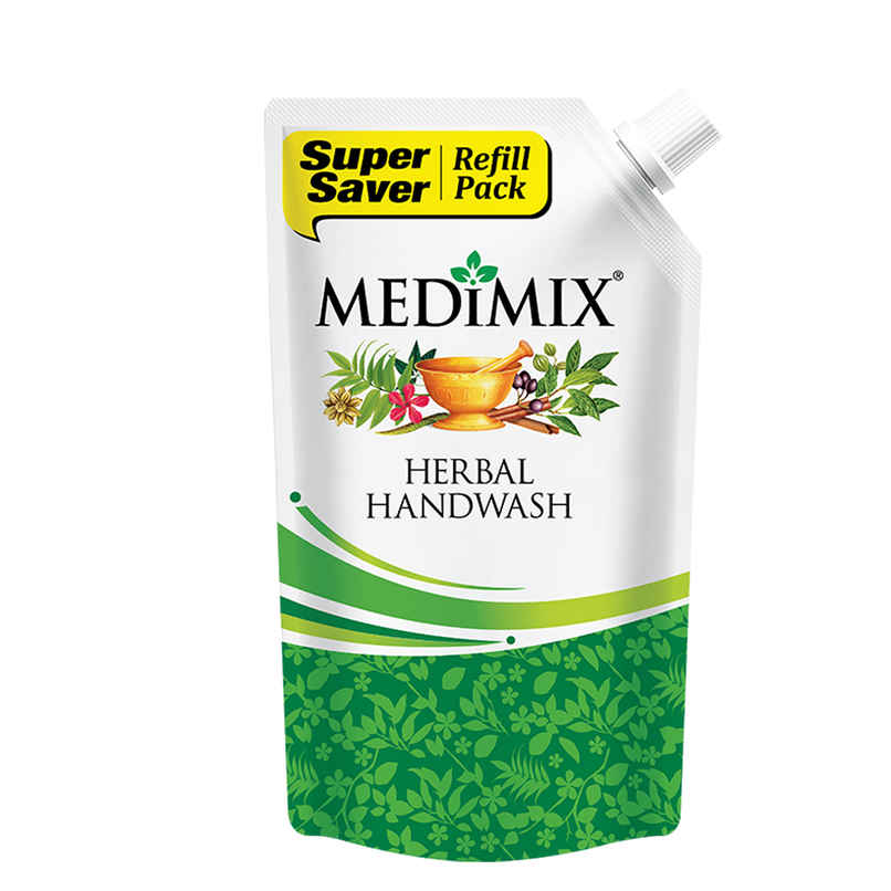 Medimix Herbal Handwash Refill Pouch 18 Exotic Herbs for Germ Protection & Moisturized Hands Medimix Herbal Handwash Refill Pouch 18 Exotic Herbs for Germ Protection & Moisturized Hands