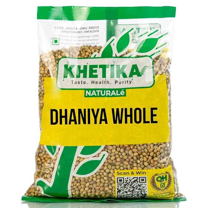 Khetika Ramganj Coriander Whole | Dhaniya Seeds | Strong Aroma | Zero Preservatives