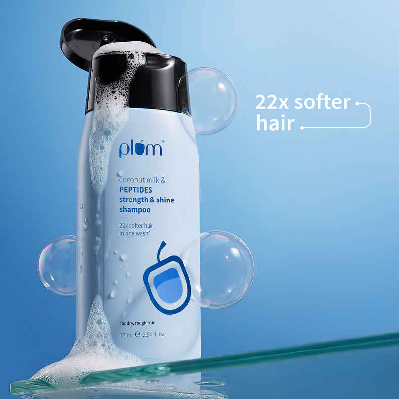 Plum Coconut Milk & Peptides Strength & Shine Shampoo | Contains Coconut Milk | Pea Peptide Plum Coconut Milk & Peptides Strength & Shine Shampoo | Contains Coconut Milk | Pea Peptide