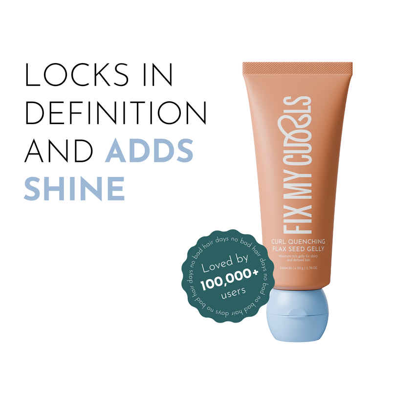 Fix My Curls Curl Quenching Hair Gelly|For Curly, Wavy, Frizzy Hair | Silicone Free Hair Gel