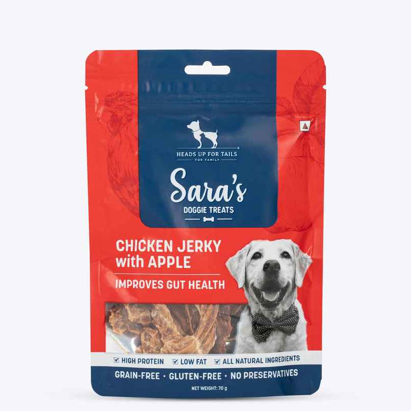 HUFT Sara's Chicken Jerky Treat With Apple Sauce Packet