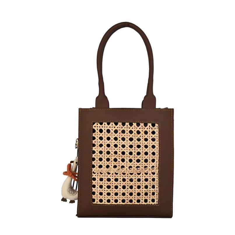 Ensac Sling Rattan Womens Sling Bag PU Leather Shoulder Bag Daily Use | Brown Ensac Sling Rattan Womens Sling Bag PU Leather Shoulder Bag Daily Use | Brown