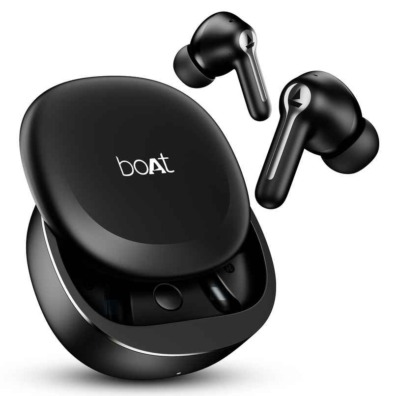 boAt Airdopes Prime 511, Volume Swipe Control, 50H Battery,ENx, Multipoint Connection|Active Black