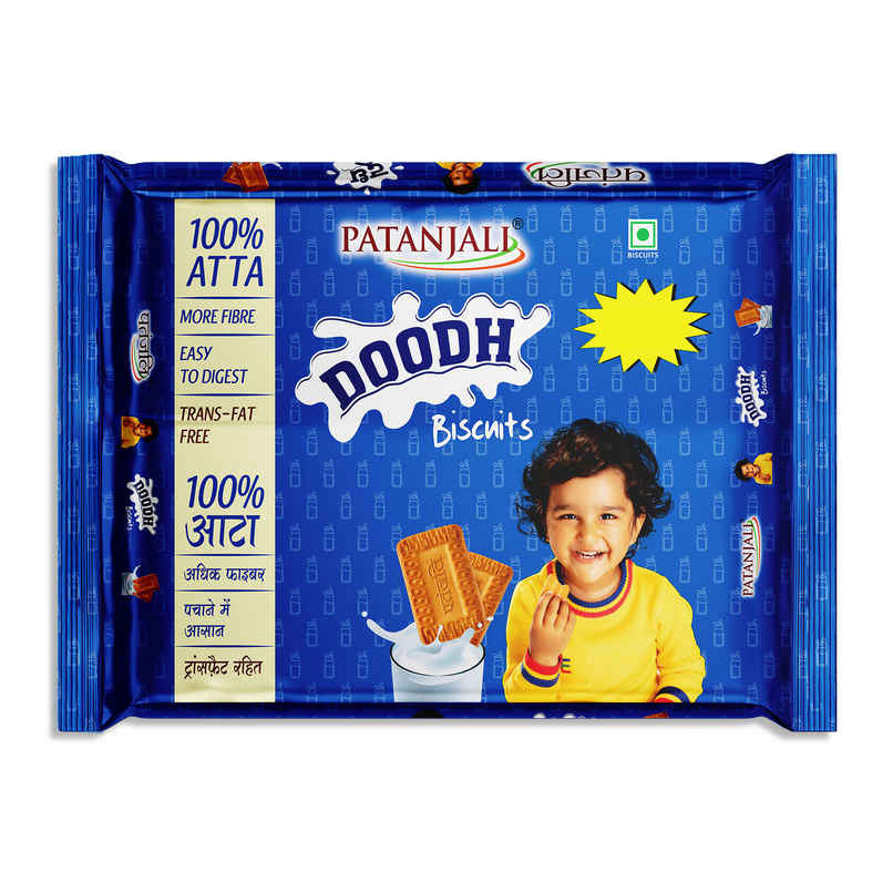 Patanjali Doodh Atta Biscuits - Whole Wheat Milk biscuits, Rich in Fibre Patanjali Doodh Atta Biscuits - Whole Wheat Milk biscuits, Rich in Fibre
