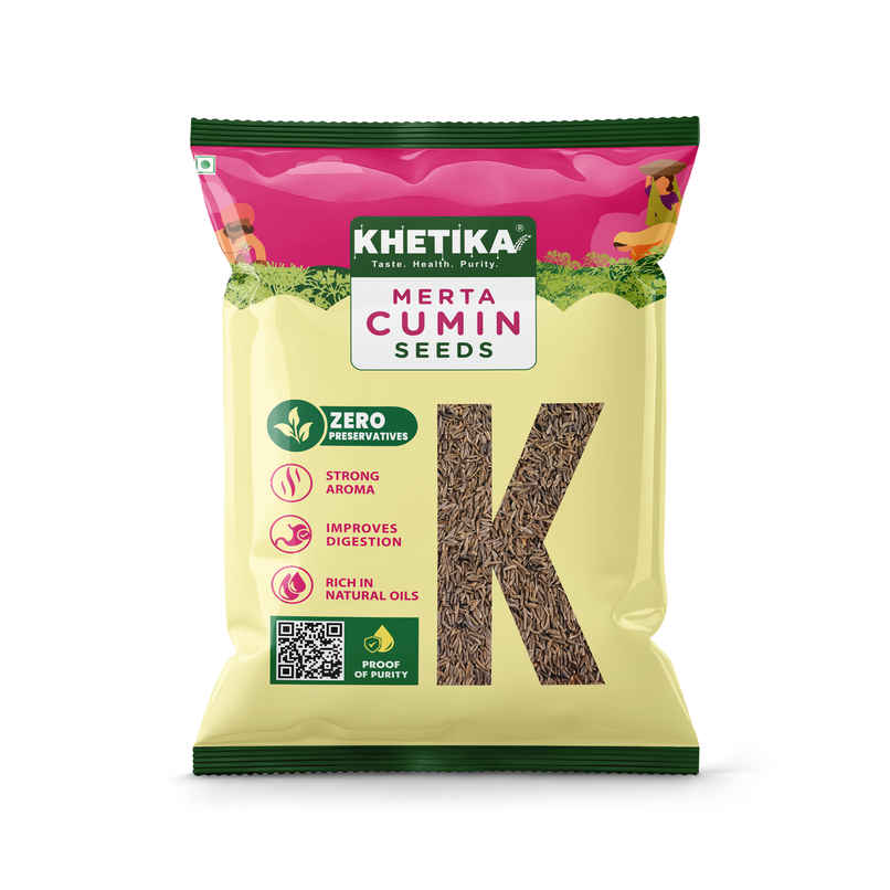 Khetika Merta Jeera Whole | Cumin Seeds | Strong Aroma | Zero Preservatives