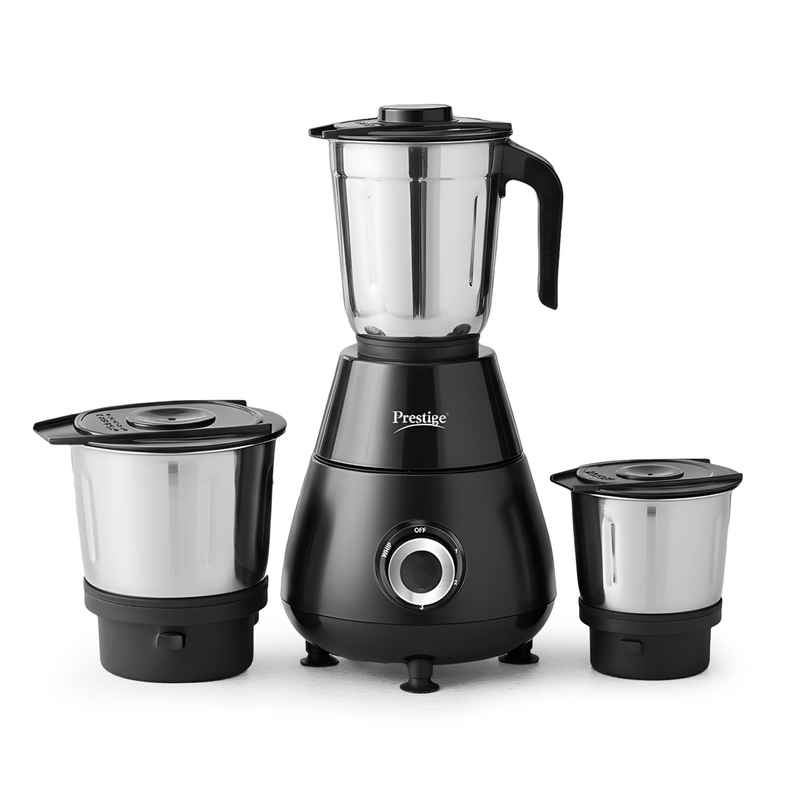 Prestige Apex 500 Watts Mixer Grinder, Super Efficient SS Blades, Black, 2Y Warranty, ISI Certified