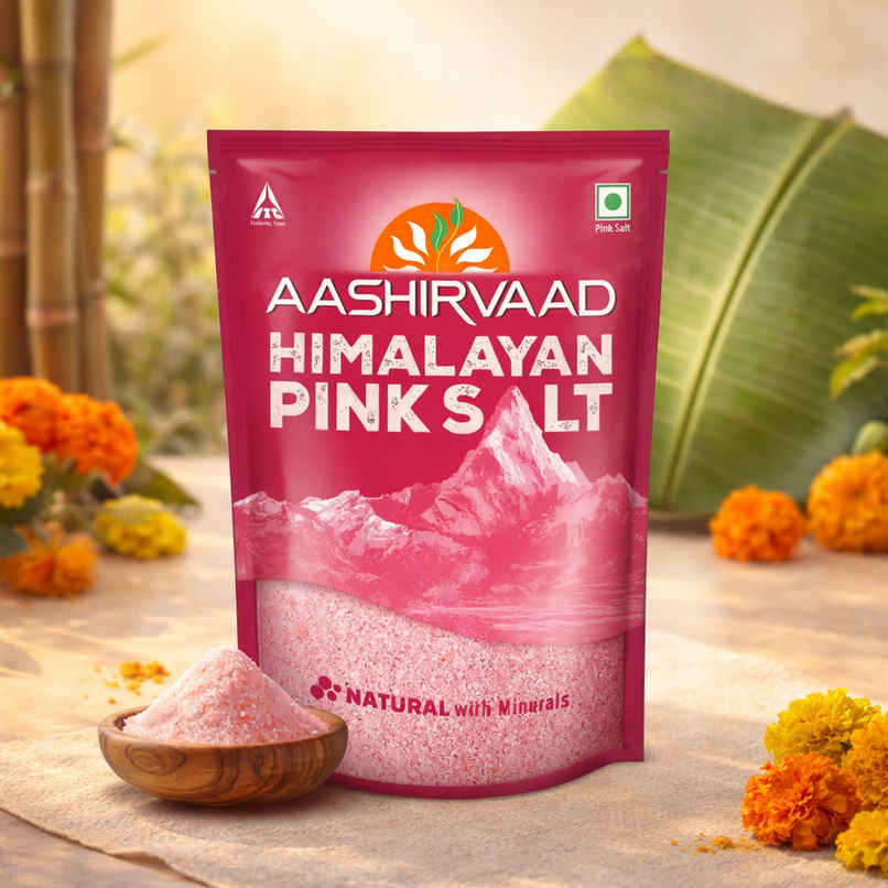 Aashirvaad Himalayan Pink Salt | Sendha Namak/Rock Salt
