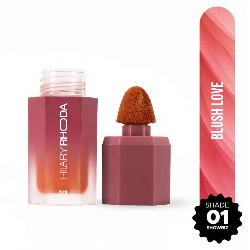 Hilary Rhoda Blush Love | Highly Pigmented Liquid Blush & Super Finish | Showbiz - Shade 01