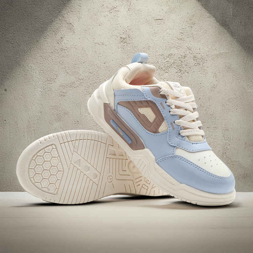 Asian Women's Lace up Sneakers | STELLA-02 | Cream | UK 6 Asian Women's Lace up Sneakers | STELLA-02 | Cream | UK 6