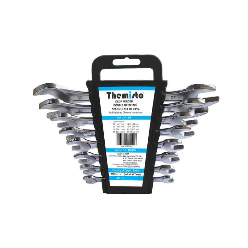 Themisto Double Open Ended Spanner Set | Pack of 8 | TH-T16 Themisto Double Open Ended Spanner Set | Pack of 8 | TH-T16