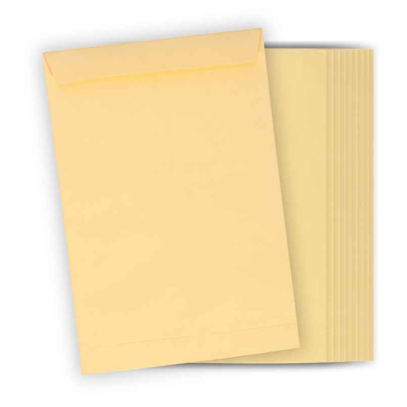 Saya Count of 50 Yellow Laminated Envelopes - 10 x 12 in Strong Pasting for Secure Document Storage Saya Count of 50 Yellow Laminated Envelopes - 10 x 12 in Strong Pasting for Secure Document Storage