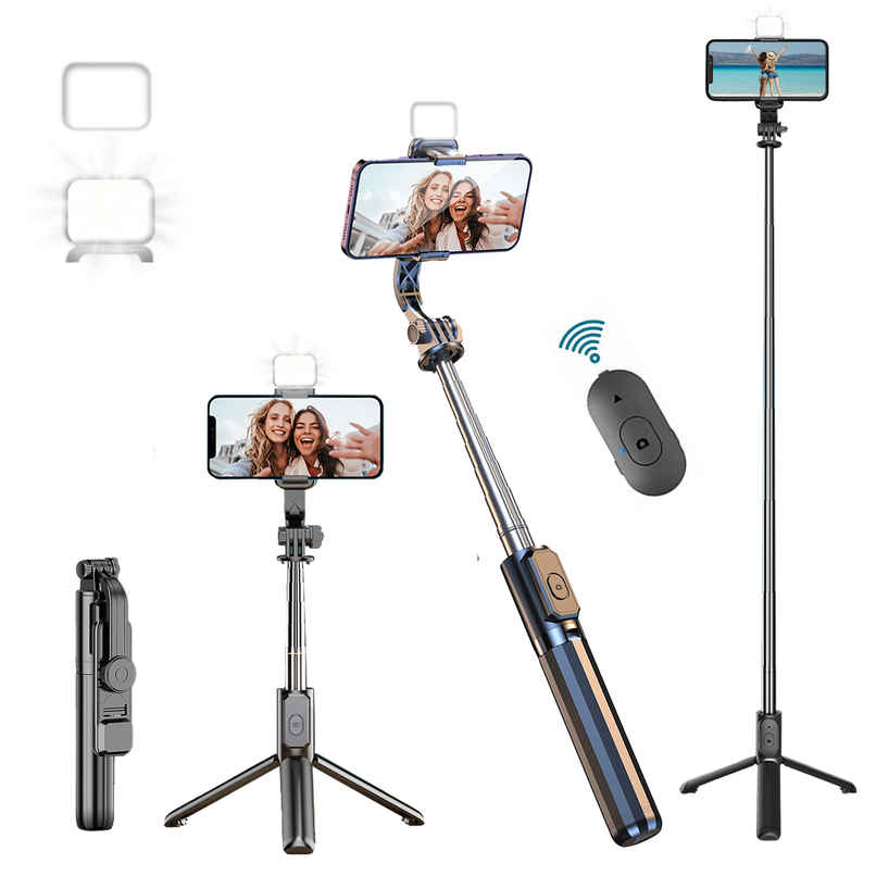 Kratos K14 Selfie Stick Tripod with LED Light 3 in 1 for Makeup Selfie Photo Shoot | 100 cm Kratos K14 Selfie Stick Tripod with LED Light 3 in 1 for Makeup Selfie Photo Shoot | 100 cm
