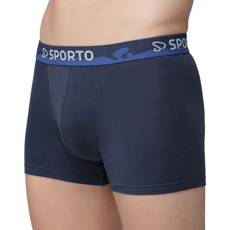 Sporto by Macho Men's 3D fit Plain Spandex Trunk | Assorted - 85 cm