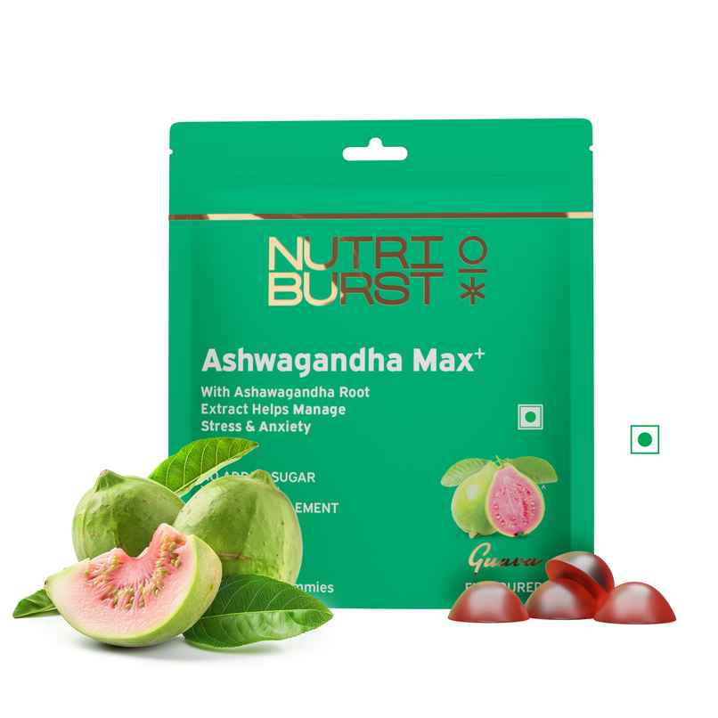Nutriburst Ashwagandha Max Gummies For Stress Management