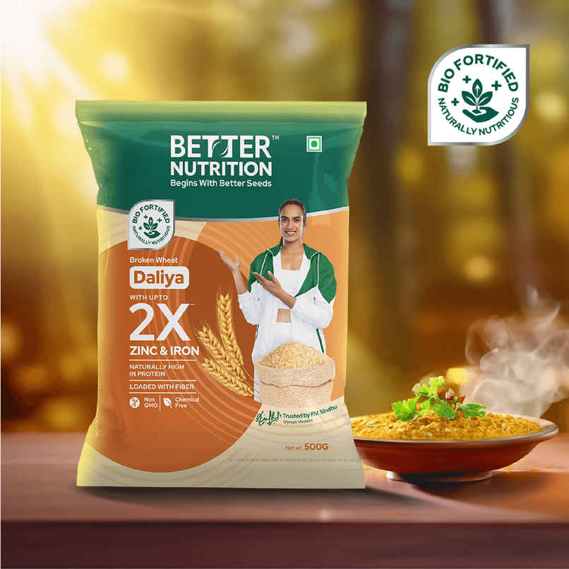 Better Nutrition Daliya - 2X Nutrition, Naturally | Broken Wheat Better Nutrition Daliya - 2X Nutrition, Naturally | Broken Wheat