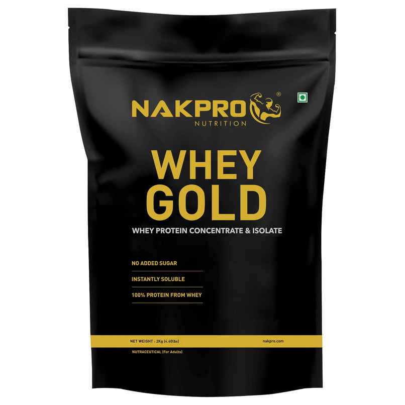 Nakpro Gold Whey Protein Concentrate Chocolate 25.5G Protein 5.6G Bcaa Trustified Certified