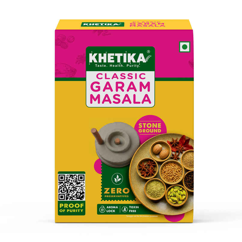 Khetika Classic Garam Masala | Stone Ground | Zero Preservatives & Rich Aroma Khetika Classic Garam Masala | Stone Ground | Zero Preservatives & Rich Aroma