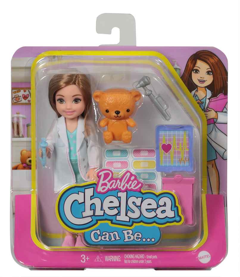 Barbie Chelsea Can Be Playset with Brunette Chelsea Doctor Doll 6 in 15.24 cm Clipboard Barbie Chelsea Can Be Playset with Brunette Chelsea Doctor Doll 6 in 15.24 cm Clipboard