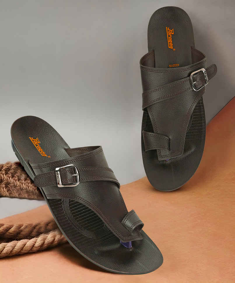 Paragon Men's Brown Pu Sandals PUK2231G UK 7 Paragon Men's Brown Pu Sandals PUK2231G UK 7