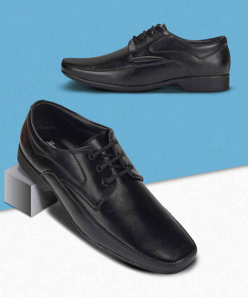Paragon Men's Black Pvc Formal Shoes K11239G UK 8