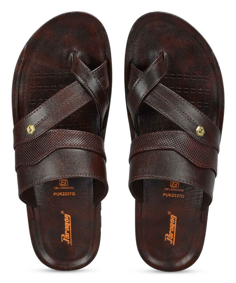Paragon Men's Brown Pu Sandals PUK2237G UK 10 Paragon Men's Brown Pu Sandals PUK2237G UK 10