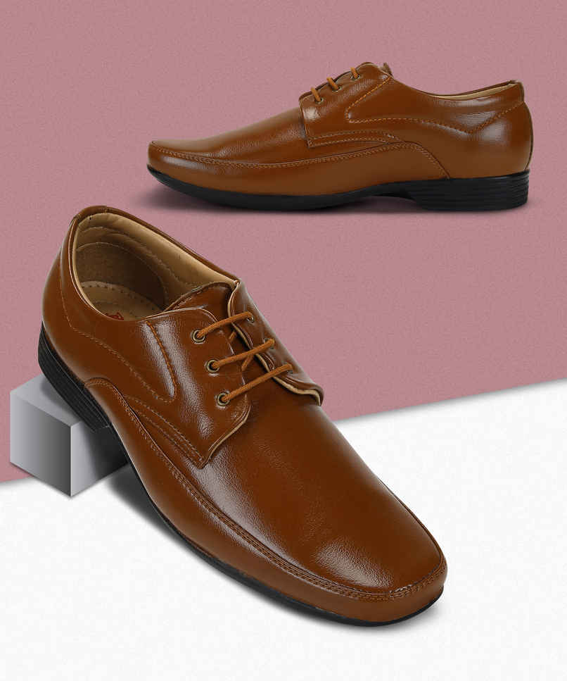 Paragon Men's Tan Pvc Formal Shoes K11239G UK 10