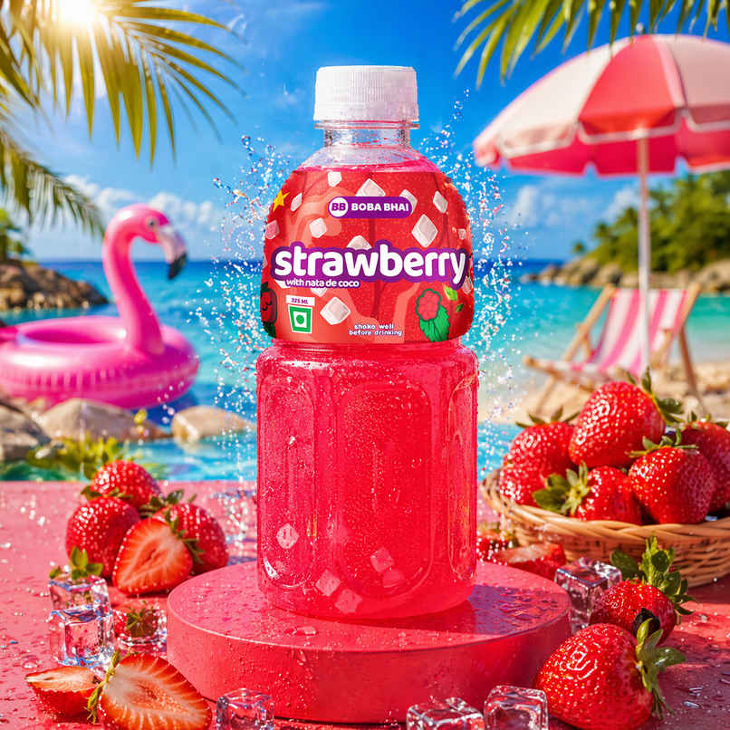 Boba Bhai Strawberry with Nata de Coco Boba Bhai Strawberry with Nata de Coco