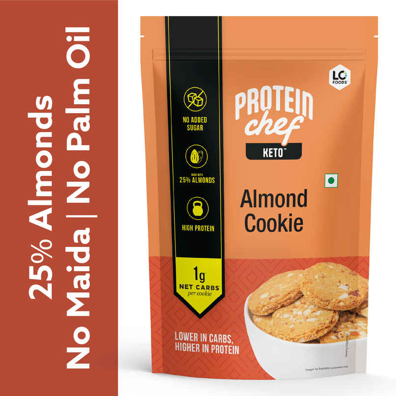 Lo Foods Keto Almond Cookies | No Added Sugar, Lower in Carbs, Higher in protein