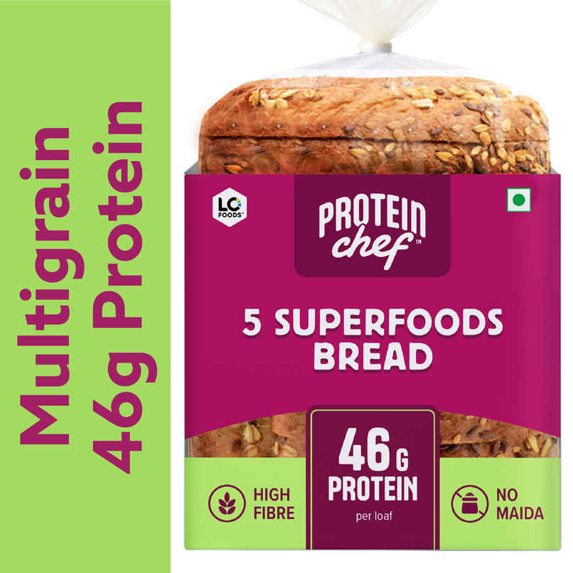 Protein Chef 46g Protein Multigrain Bread, 5 Superfoods + Wheat