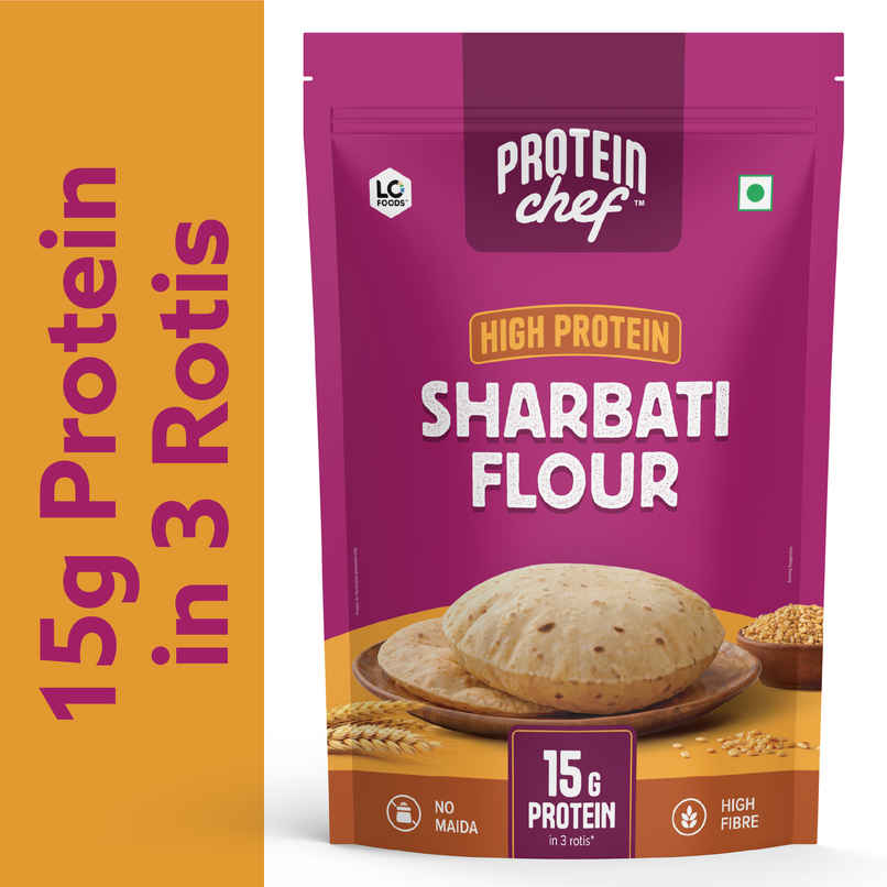 Protein Chef High Protein Premium Sharbati Atta | 50% More Protein with Select Multigrain