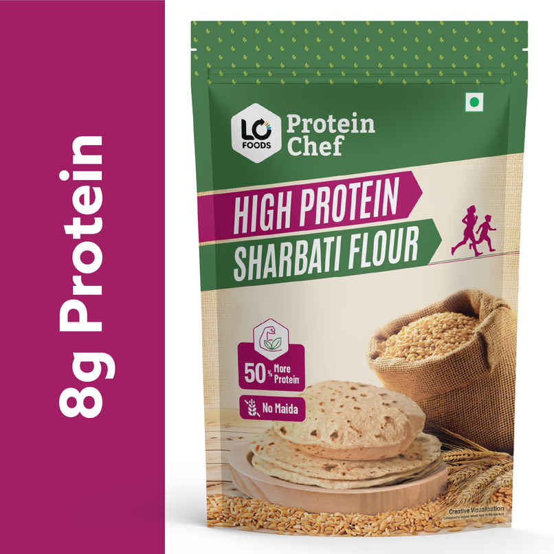 Protein Chef High Protein Premium Sharbati Atta | 50% More Protein with Select Multigrain