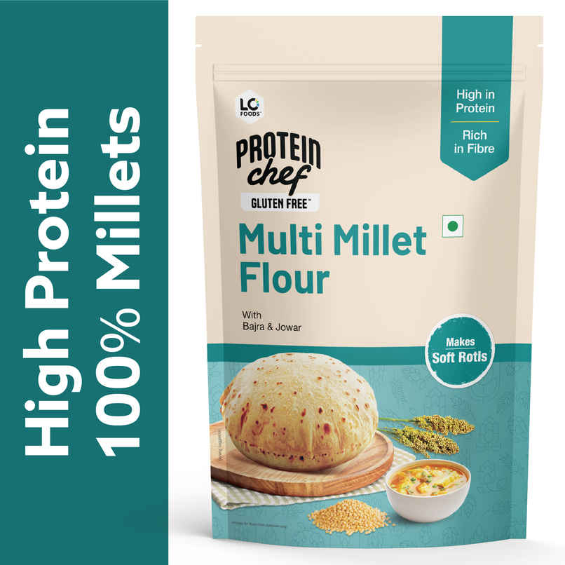 Lo Foods Gluten Free Atta | Jowar | Ragi Flour | Multi Millet Multigrain