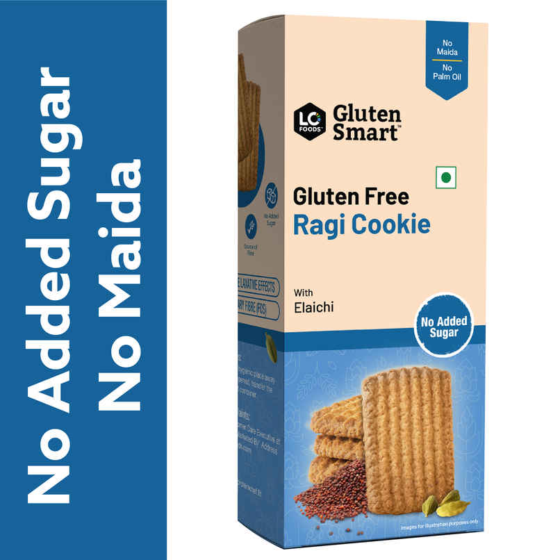 Lo Foods Gluten Free Ragi Oats Cookies | Sugar Free Biscuit ,No Maida Millet