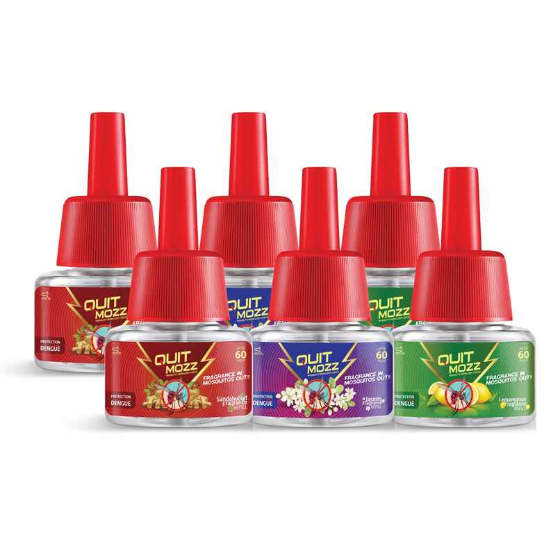 Quitmozz Saver Aromatic Lemonyptus, Sandalwood & Jasmin Liquid Vaporiser Mosquito Repellent