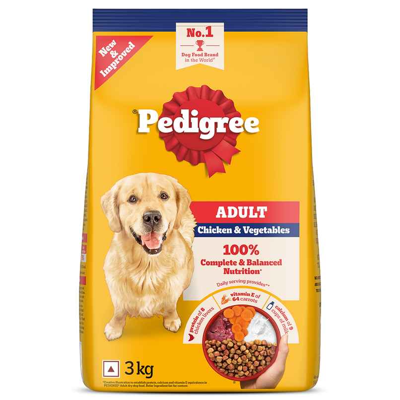 Pedigree Adult Chicken & Vegetables Dry Dog Food