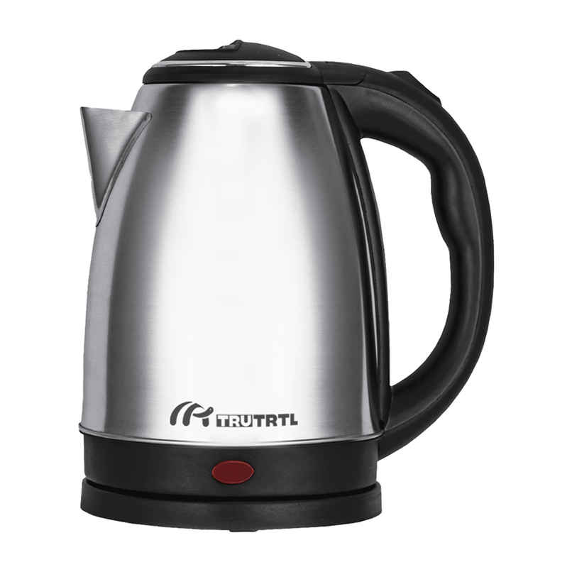 truTRTL 1500W Sizzle Electric Kettle for Boiling & Hot Water, 1.5 Litre, Inner Lid Stainless Steel, 0.26mm thick SS body, Auto cut off - Silver & Black truTRTL 1500W Sizzle Electric Kettle for Boiling & Hot Water, 1.5 Litre, Inner Lid Stainless Steel, 0.26mm thick SS body, Auto cut off - Silver & Black