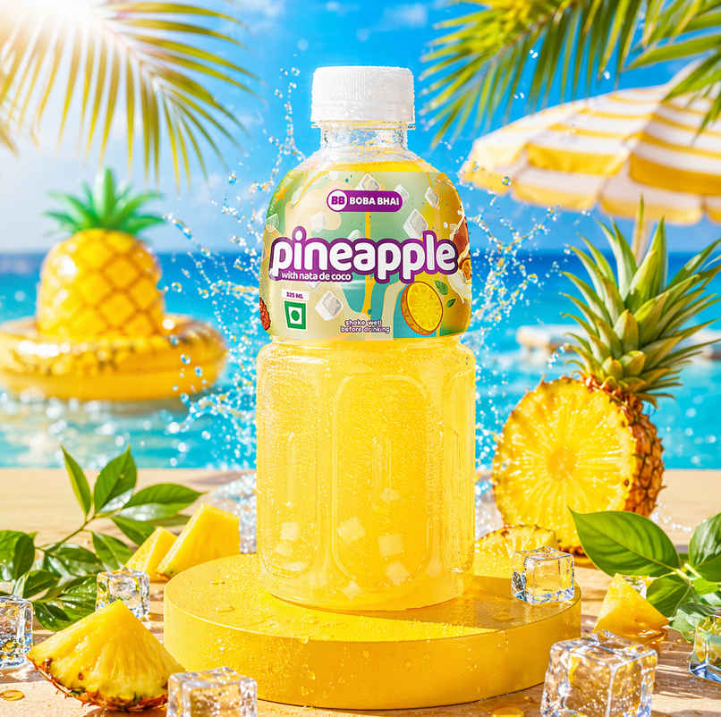 Boba Bhai Pineapple with Nata de Coco